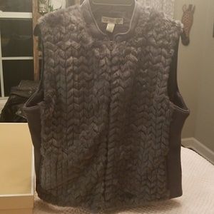 Faux fur vest